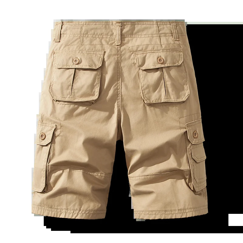 Mens shorts cotton cargo tactical breeze casual sports mens hiking and fishing streetwear 250214
