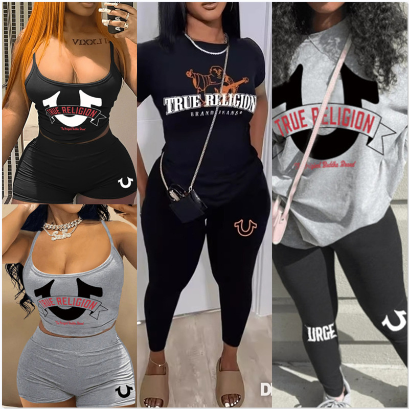 Womens Tracksuits Two Pieces Set 2026 New Clothing Set Sexy And Fashion Short Sleeved Pants Set 8 Colours