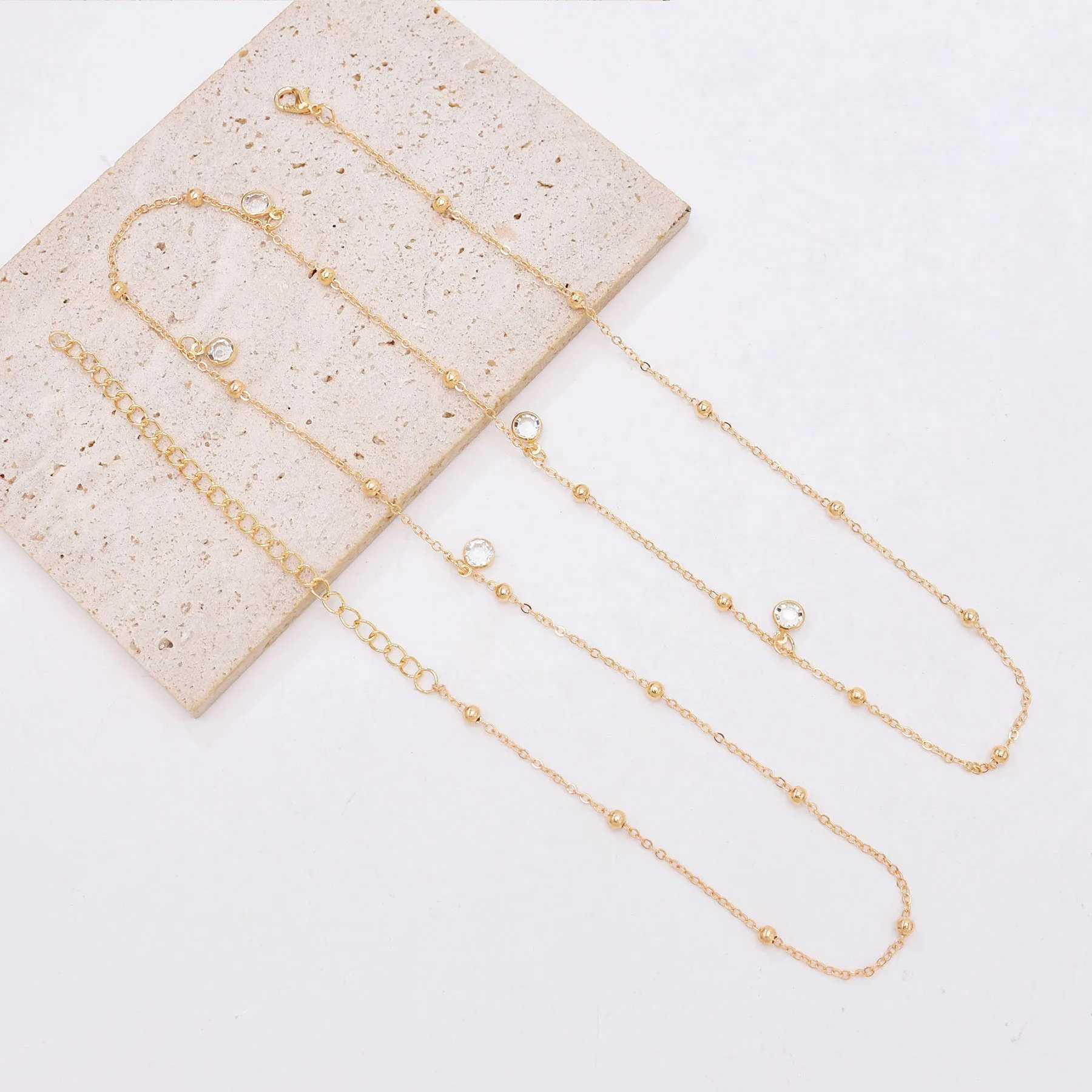 New Gold Thin Girls Belt Womens Fashion Balls Waistchain Vintage New Gold Color Boho Trendy JewelryXJ250224