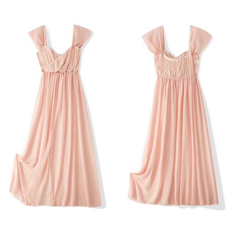 Couple maternity photography dress props Maxi maternity dress floral dress fancy photography spring autumn maternity dress X250224