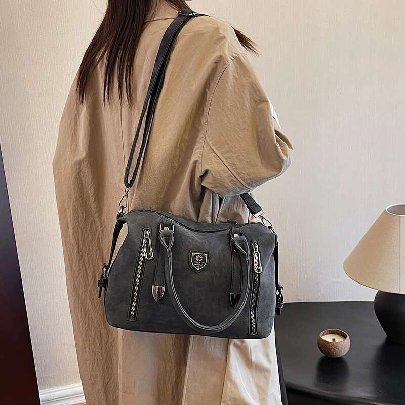 High Quality Leather Shoulder Crossbody Bags For Handbags Women Designer Large Capacity Soft Tote Messenger Bag