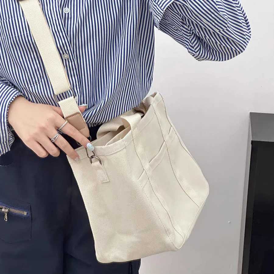 Womens Canvas Large Capacity Multi Handbag Layered Function Cross body Bag Womens Handbag Shopping Z250224
