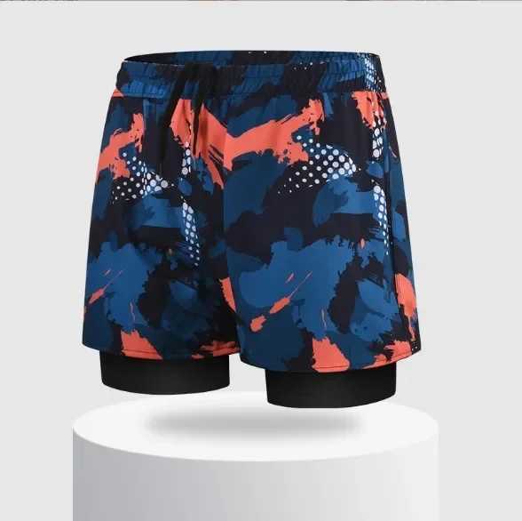 Large size double-layer swimming trunk line newly printed adult swimming trunk lineXJ250224