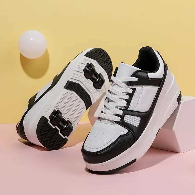 Roller Skate Shoes Kidswith Wheels CHIldren Rollerskates Fashion Outdoor Sports Shoes Girls Boys W250225