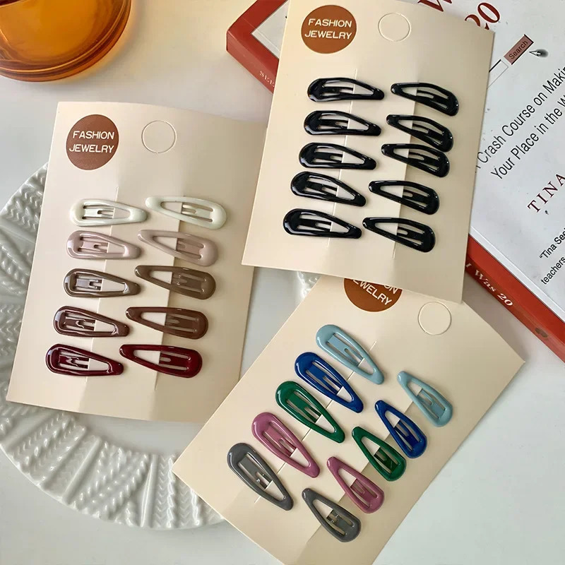 10pcsbag Girls Mini Hair Clips Pins BB Hairpins Colorful Metal Barrettes for Baby Children Women Styling Accessories 250218