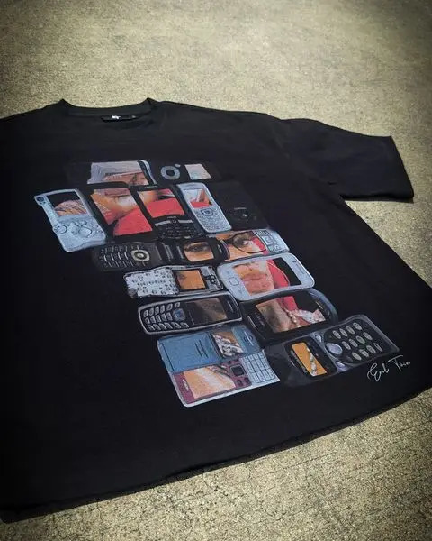 Street Casual Hip Hop Oversized T Shirt Harajuku Retro Y2k Top Fashion Gothic Graphic T Shirts Round Neck Short Sleeved Tops 250224