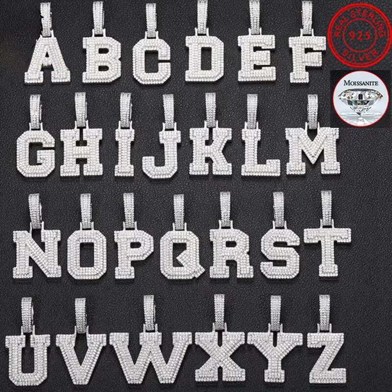 urious Gold-Plated Moissanite Necklace for Men - Sterg Sier, Iced Out Pendant, Elegant Hip Hop Style