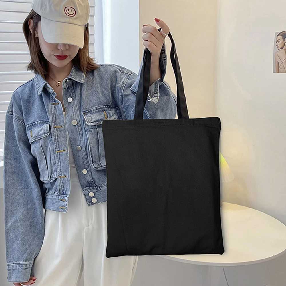 DIY Graffiti Blank Non Custom Handbag Shopping Drawing Original Design Travel Canvas Shoulder Bag Womens Handbag Z250224