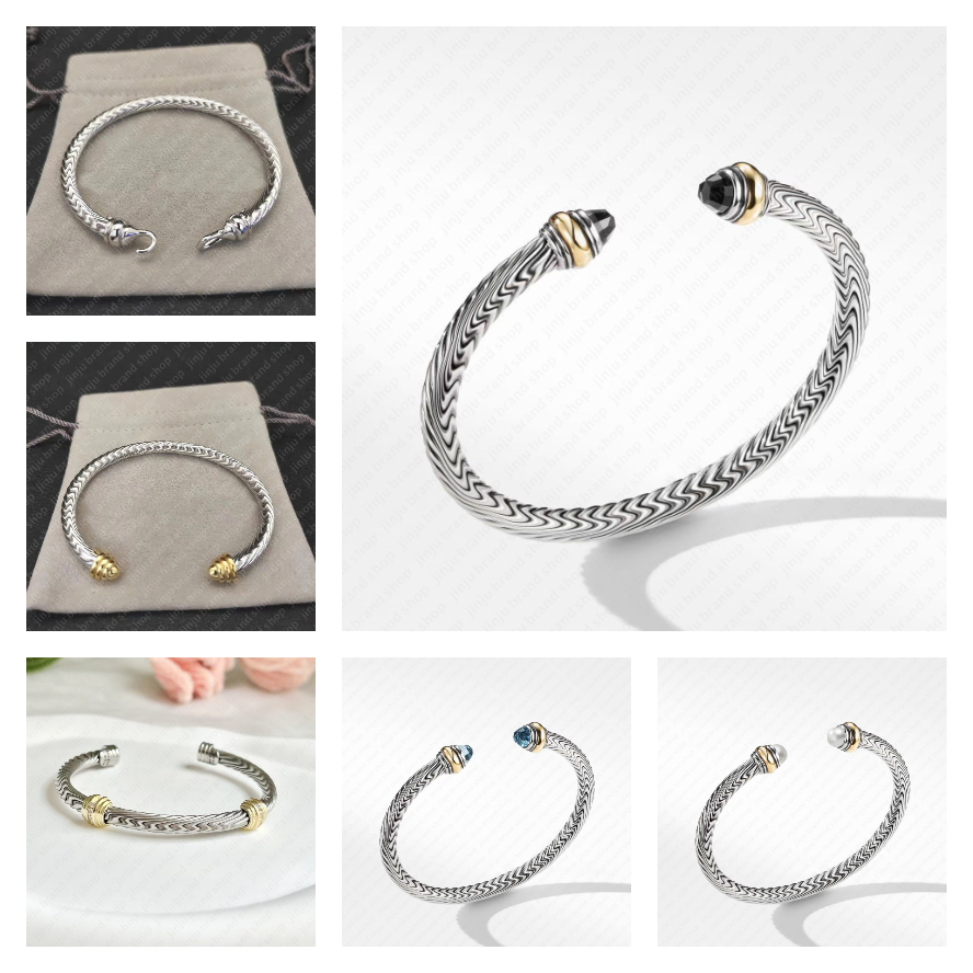 designer bracelet jewellery designer for women silver bracelet Copper Twisted cuff bangle Cowboy jewlery men bracelet designer 18k gold bangle braclet bead gifts