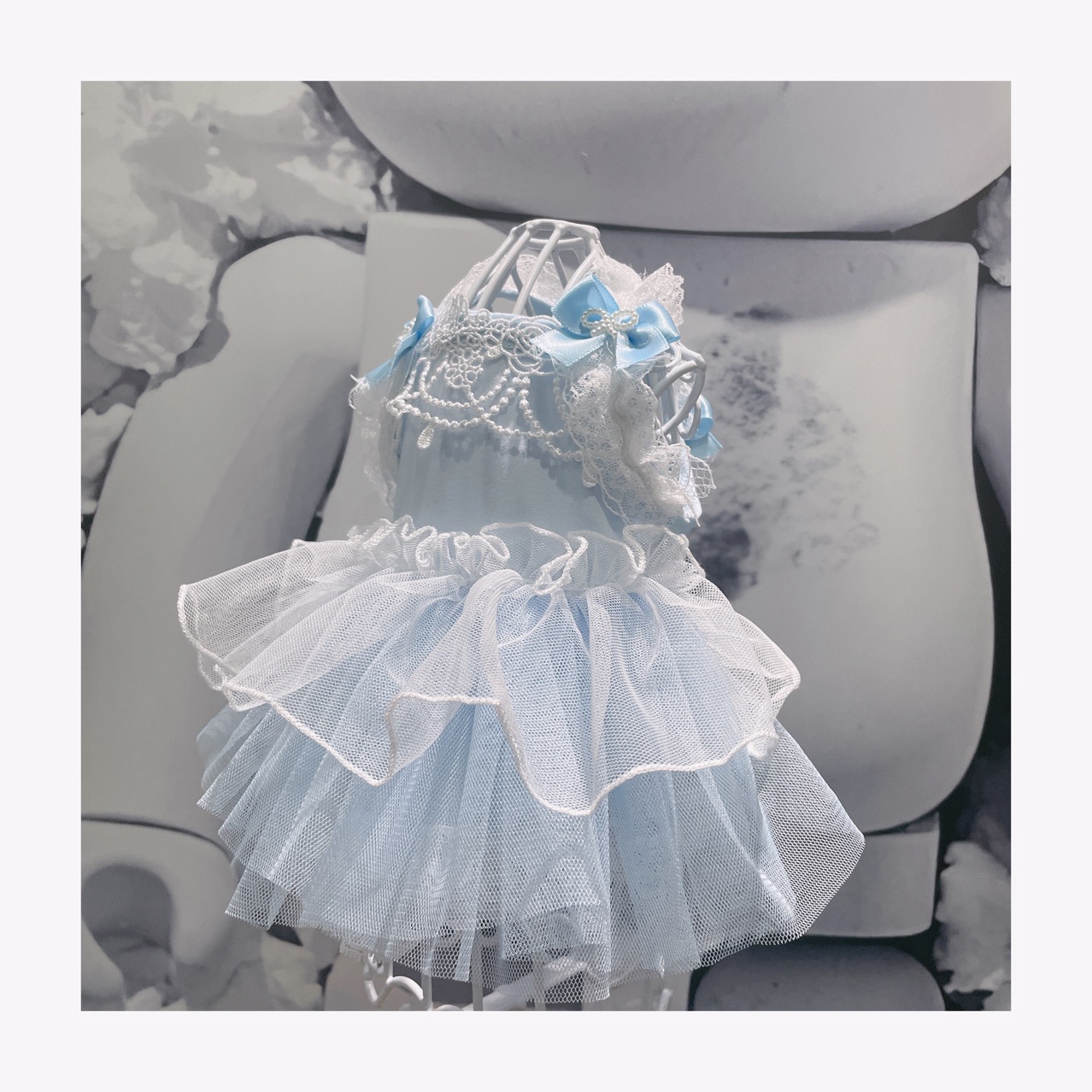 Designer Princess Dog Lace Dress Spring Summer Pet Dresses Sweety Butterfly Party Clothes for Small Dogs