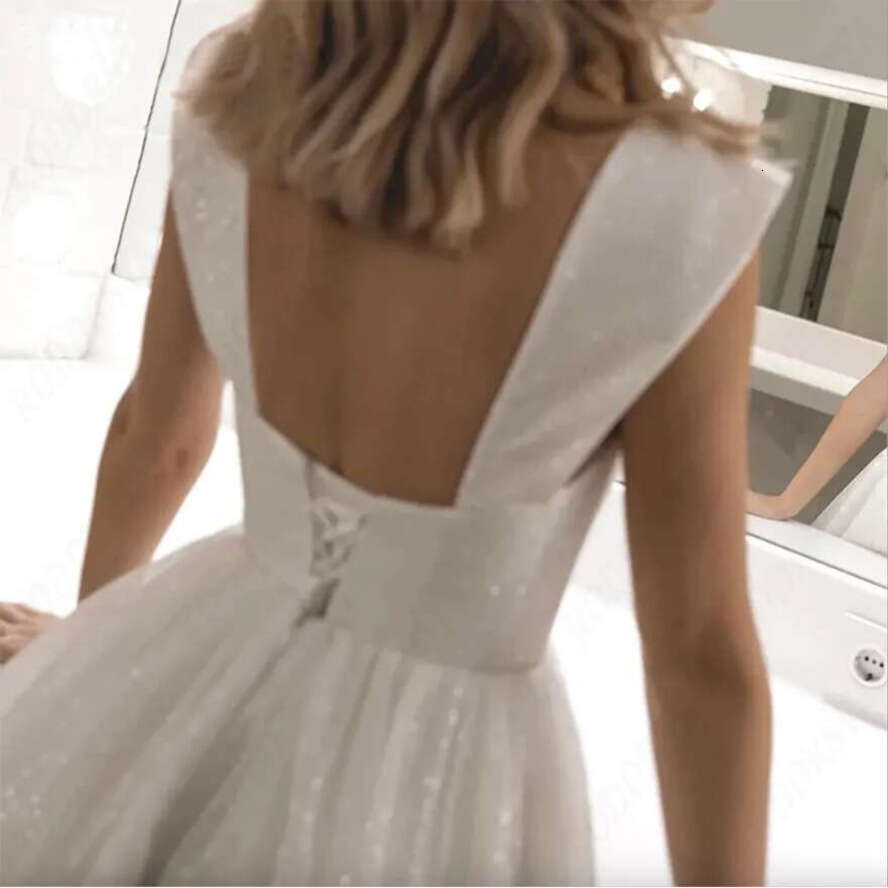 White Mini Graduation Dresses For Women Sparkg Tulle A-E Vestidos De Novia Princesa Sweetheart Off Shoulder Bride Party Homecoming Dress