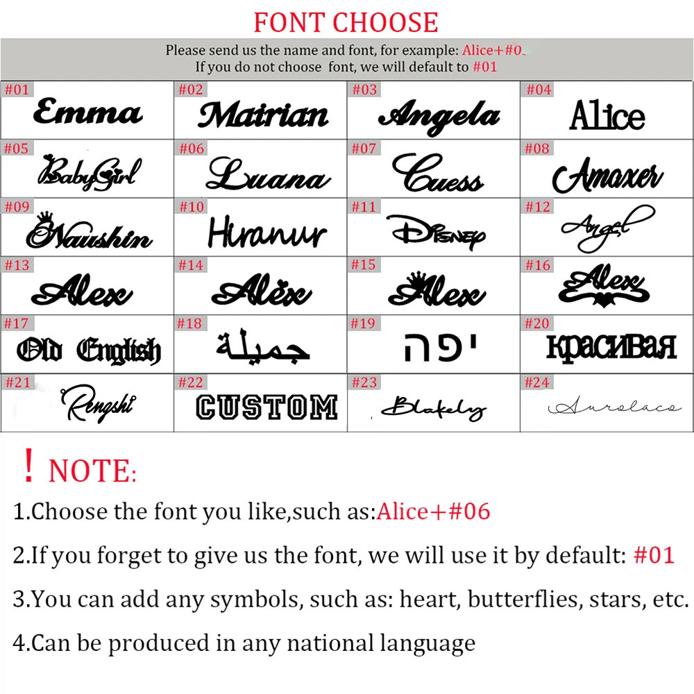 2024 Custom Name Necklace For Women Any Font with Box Chain Gold Nameplate Friend Perfect Birthday Gift Choker 250117