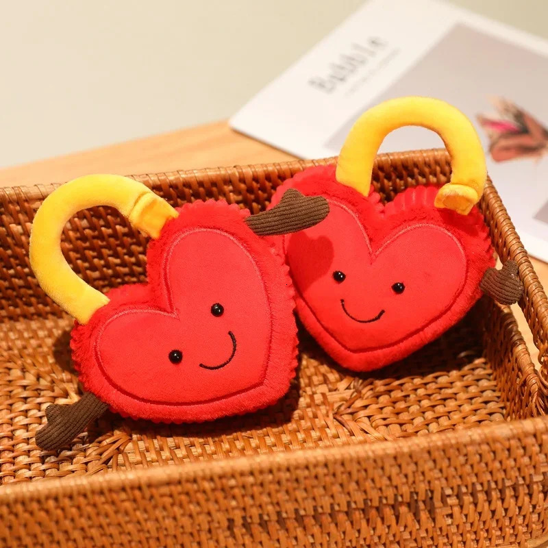 Love Confession Season Creative Plush Toys Cute Concentric Lock Dolls Valentine Day Gifts for Close Friend Wedding Gifts 250224