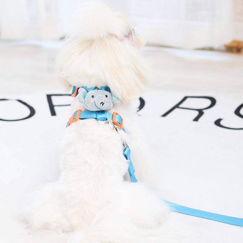 designer dog collar Explosion proof large dog chest harness reflective large dog leash vest style pet leash Available in multiple colors, suitable for