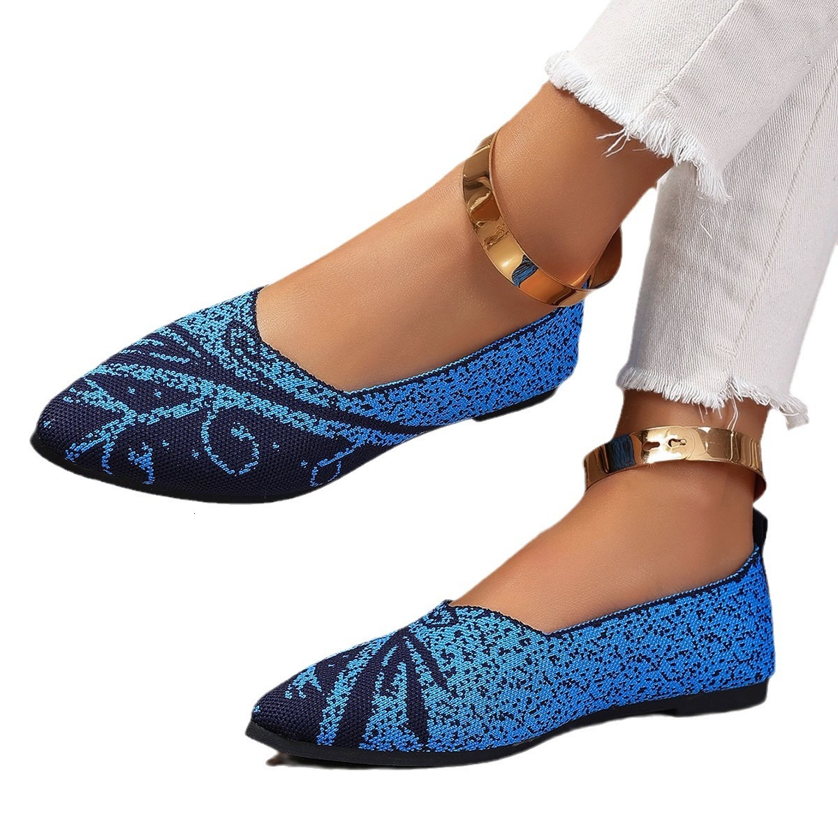 Pretty ballerinas Spanish ballet shoes with sequins, light mouth single shoes, comfortable evening style, flat shoes for women