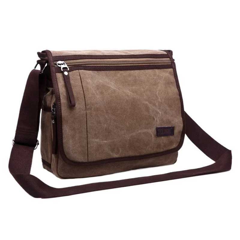 Men Messenger Bags Canvas Briefcase Casual Mens Shoulder Bag Tote Travel Bag Male Casual Travel Bag bag homme Z250225