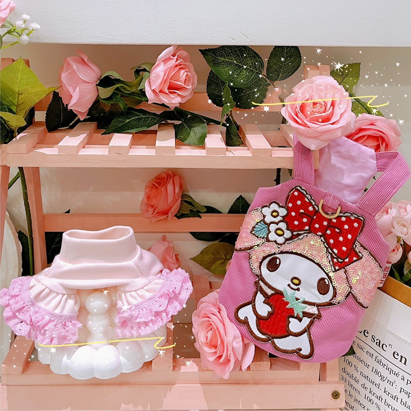 Fashion Dog Clothing with Cartoon Character Pattern Decoration, Pink Strap Skirt T-shirt Set, Summer Dog Dress, Suitable for Small and Medium Sized Do