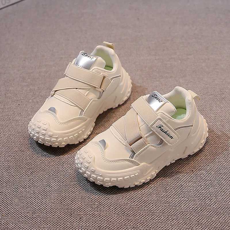 Fashion Childrens Shoes Autumn Boys Sports Running Shoes Large Children Soft Sold Casual Sneakers Girls Trendy Shoes W250225