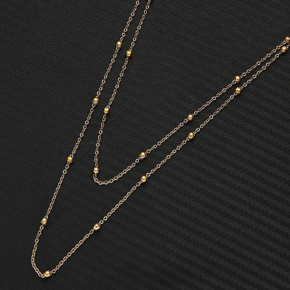 Stainss Steel Simple and fashionable bead washing chain Bohian womens body chain Sexy Beach Wedding Accories Women Bra CroXJ250224