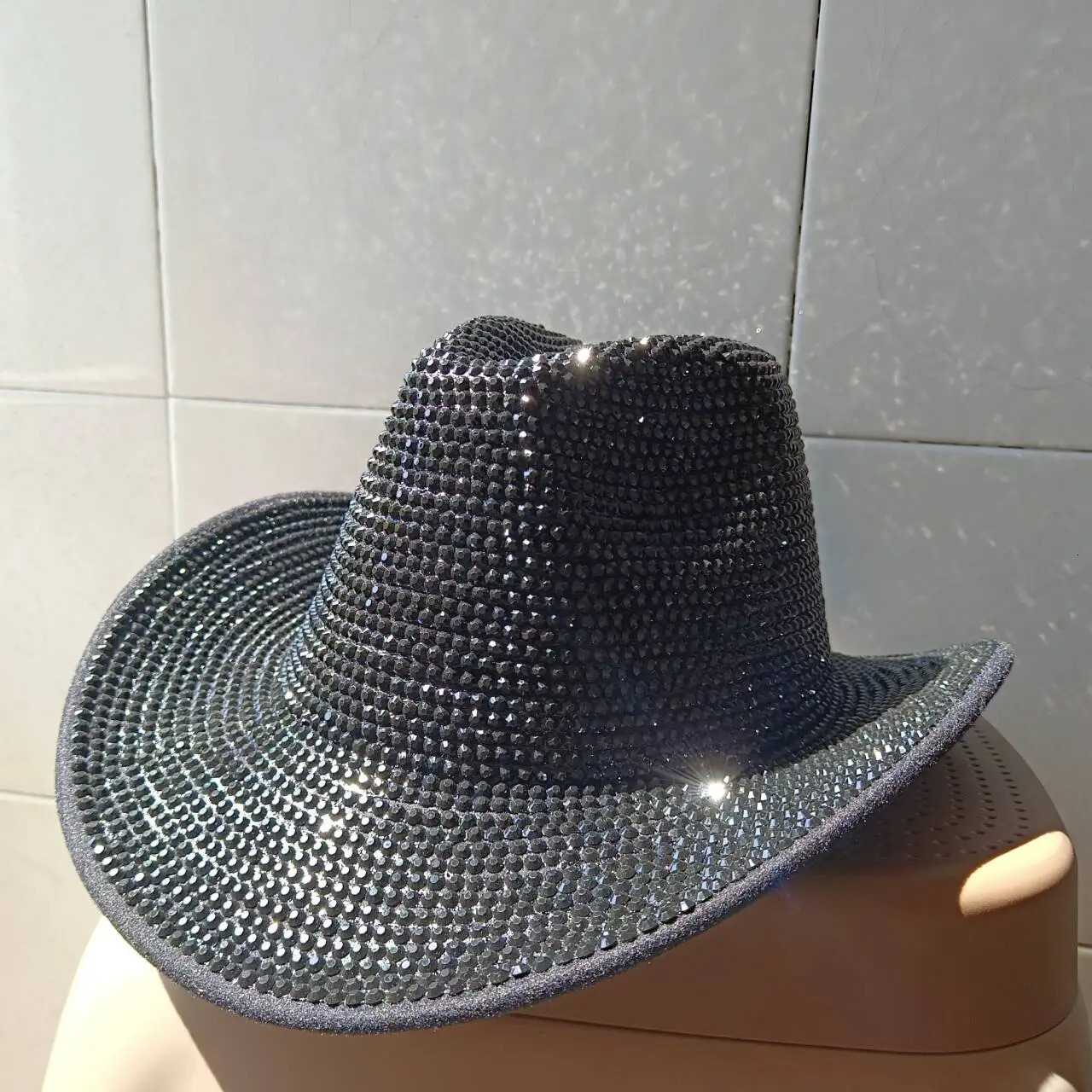 hats girl cowboy hat party hat cowboy cap Fedoras jazz mens winter hat for women capred diamond banquet cap 250225