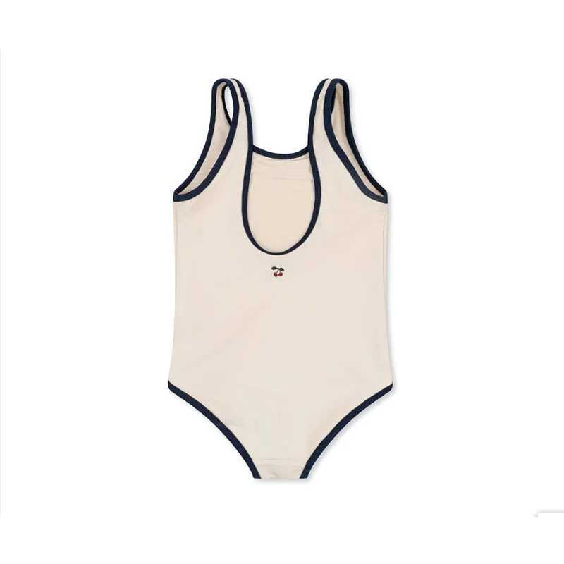 2023 Childrens Swimwear Quick Dry Sun Protection Baby Strap Swimwears Girl Sleeveless Backless One Piece Swimsuit Bikinis X250224