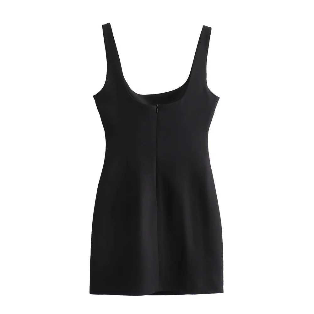 2024 RARF Summer New Womens European and American Fashion Sweet and Spicy Pure Desire Style Simple Slimming Short DressXJ250224