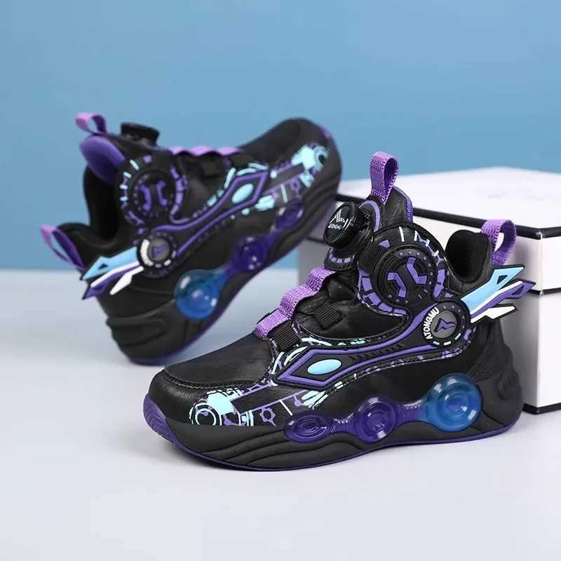 2025 Boys Basketball Shoes - Non-Slip Breathable Sneakers for Kids Trendy Running Sports Shoes for Big Boy W250225