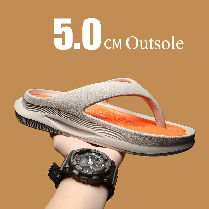 Stylish Men Flip-flops Elegant Male Soft Slippers Comfortable Massage Summer Shoes Fashion Mens Outdoor Sport Slippers 39-250225