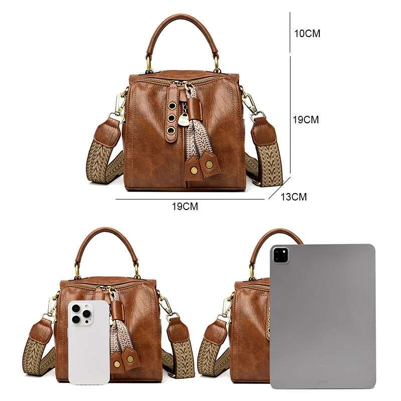 Cow Women Messenger New Genuine Leather Shoulder Handbag Designer Bag Female Tote Ladies Crossbody Sac A Main