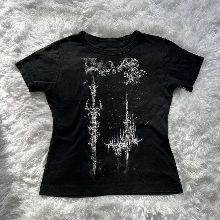 Anime Women Print Women Slim Crop Top Retro Casual Y2k Tops Streetwear Sexy Tanks Short Navel Female Camis Clothes Emo s 90s 250225