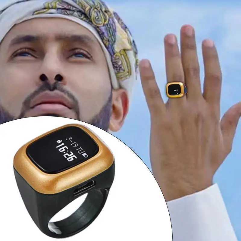 Prayer Finger Counter Multifunctional Counter Ring Digital Finger Counter Smart Counter For Prayer Alarm Clock Counter Finger W250225