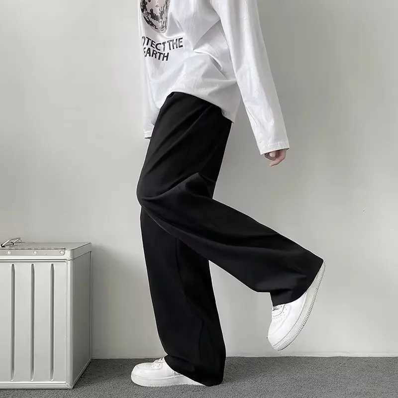 Slim fit thin casual pants for men straight leg business spring versatile mens long pants trendy pants summer new styles i W250225