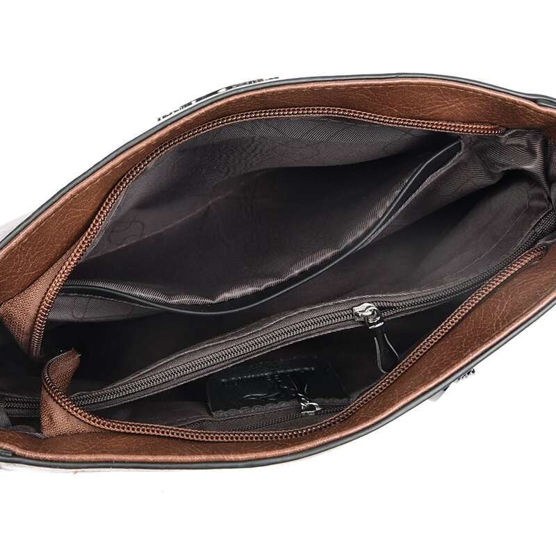 Genuine Leather Women Messenger Bag Fashion Simplicity Solid Color Cowhide Handbag Ladies Shoulder Crossbody Bags Purses