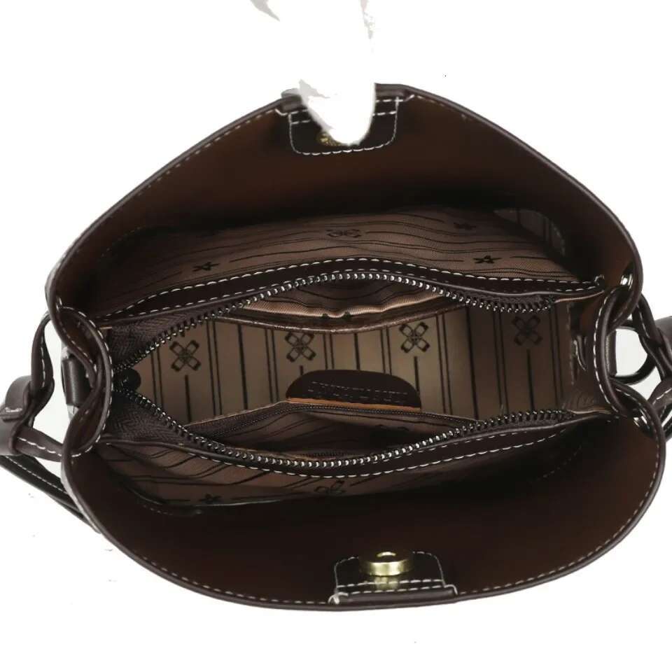 High-Capacity Soft Leather Womens Bucket Fashion Women Shoulder Messenger Bag Wear-resistant Ladies Handbag Sac