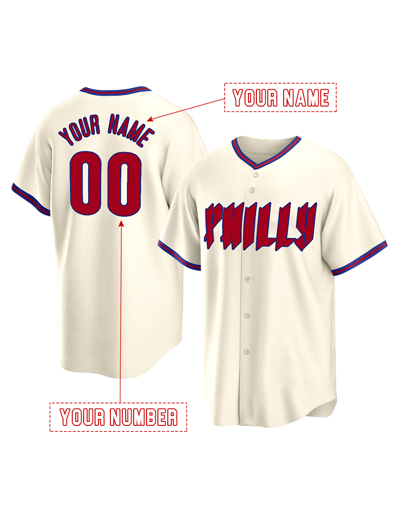 3 Harper 12 Schwarber 7 Turner 10 Realmuto 27 Nola 45 Wheeler 8 Castellanos 5 Stott 28 Bohm Custom Baseball Jeresys Stitched Wear Men/Women/Youth