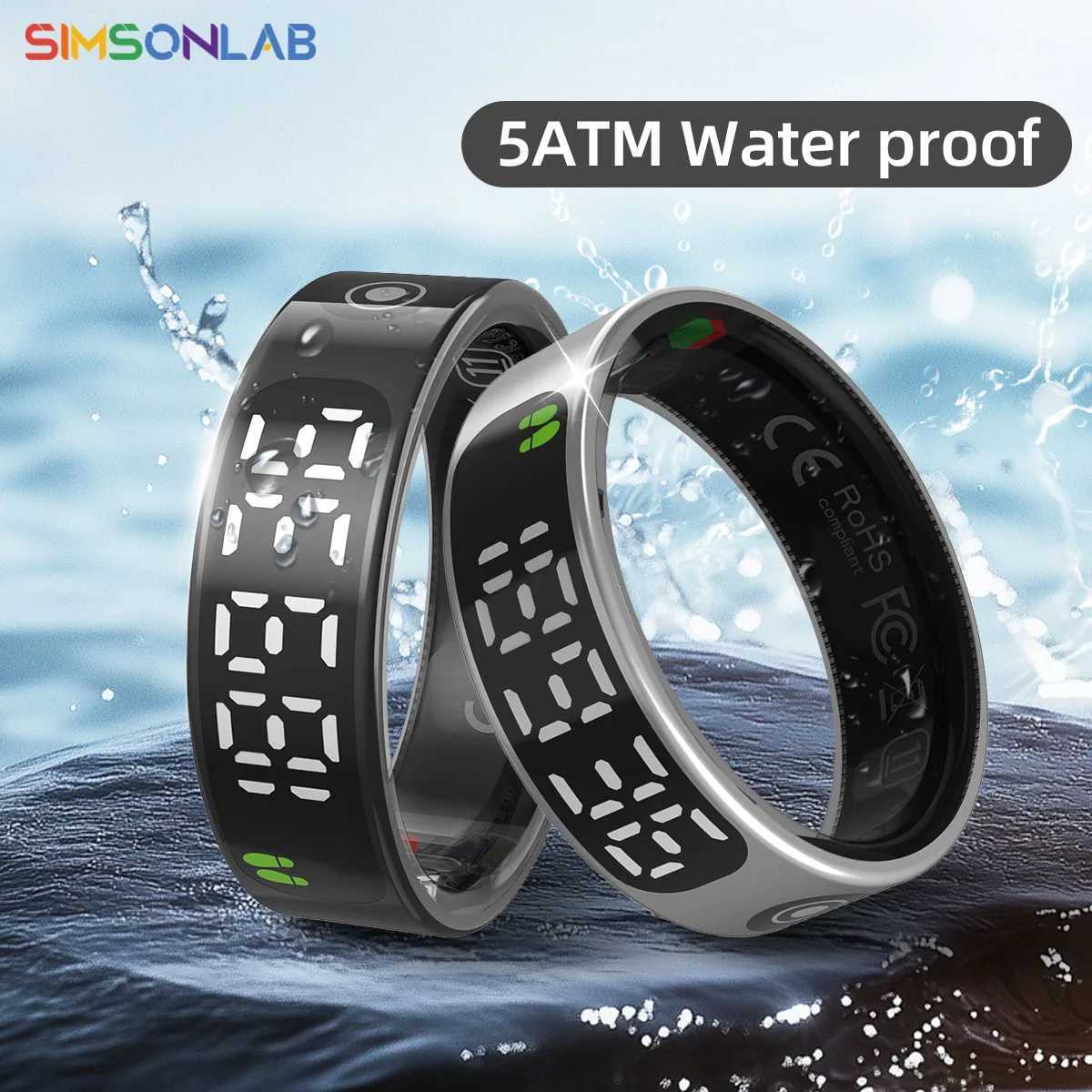 2025 New High Performance Smart Ring With 5ATM Waterproof Health Monitoring and Durable Battery Gesture Operated Camera Video W250225