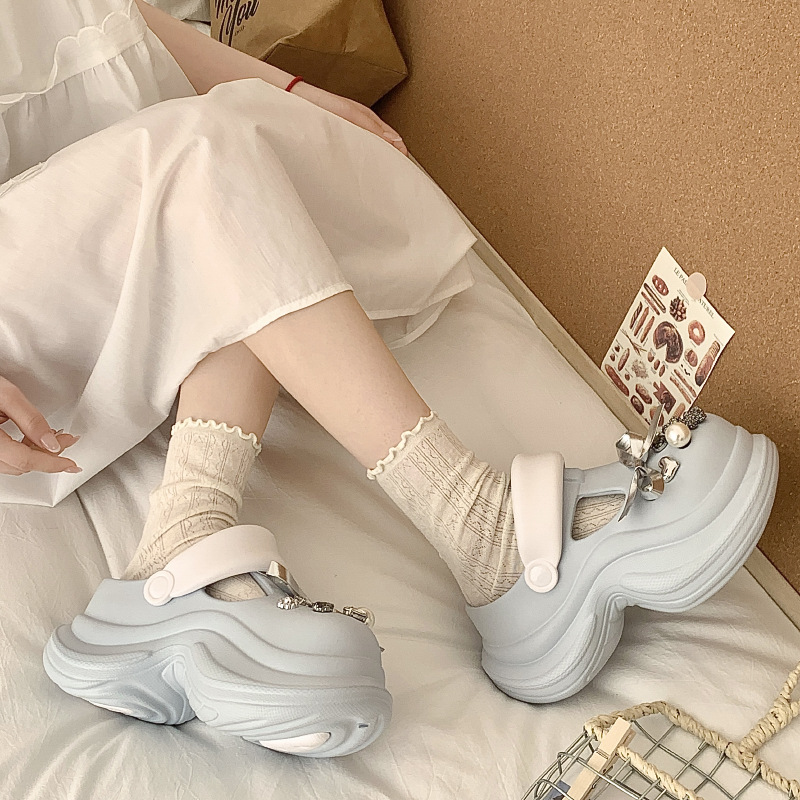New free shipping designer slippers for womens pink white blue black Summer fashion thick soled sandals with toe caps for wearing outside