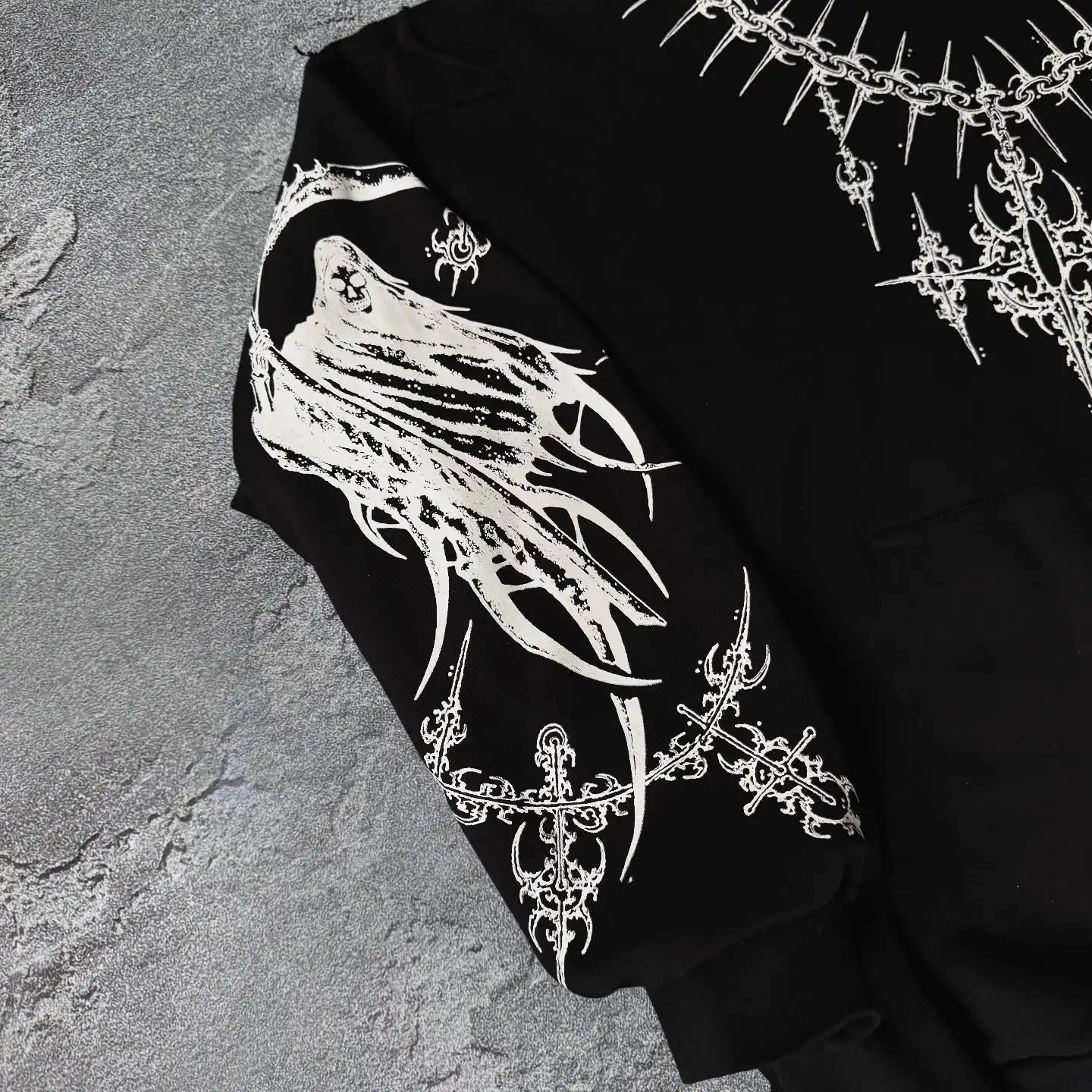 Grunge Goth Lust Oversized Hoodie Streetwear Sweatshirt Hoodies Women Tops Hip Hop Men Clothing Harajuku Y2k Clothes 250224