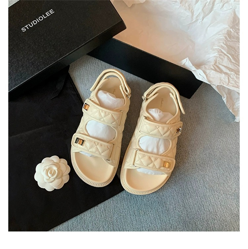 free shipping designer Sandals for woman outdoor breathable shoes soft sole Beach shoes black womans