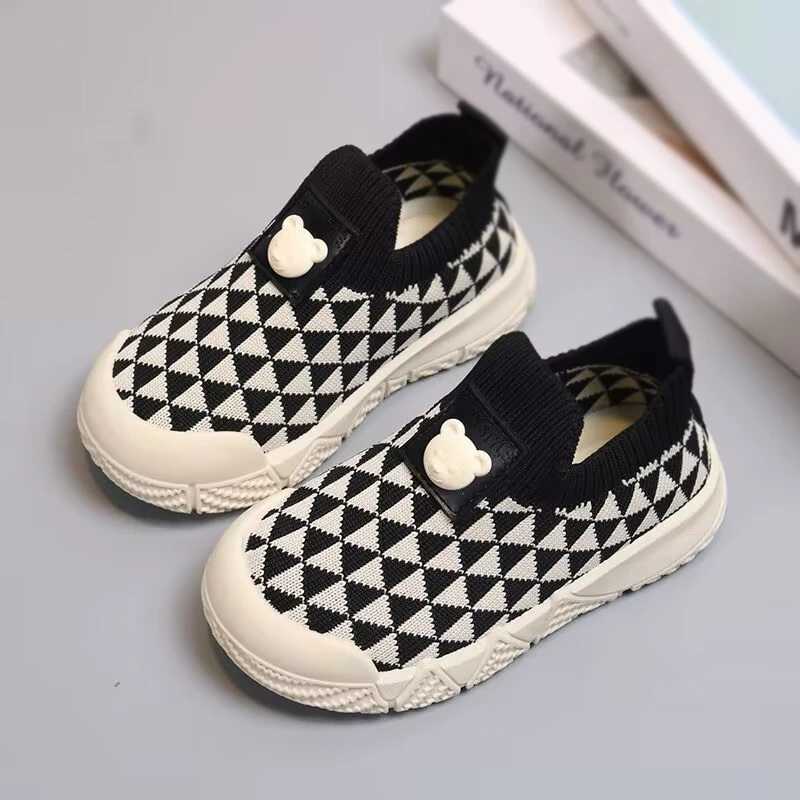 New Childrens socks shoes Kindergarten Fashion Sneaker Breathable Comfortable Shoes Boys Girls Casual Knitted Running Footwear X250224