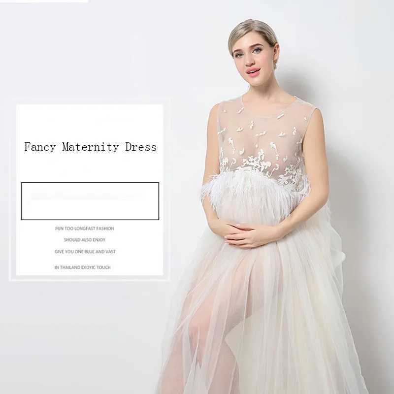 Maternity White Lace Dresses for Baby Showers Pregnancy Photography Props Clothes Pregnant Women Gown Photo Shoot Dress Costume X250224