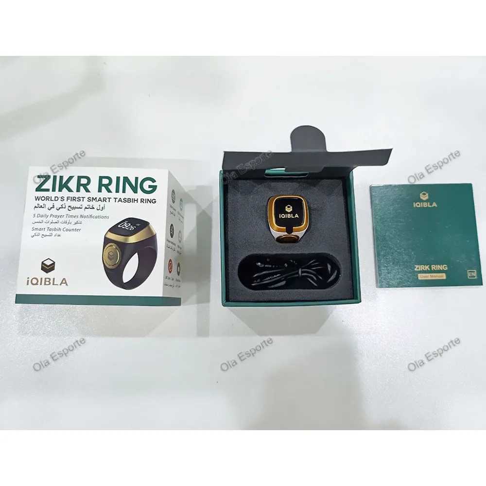 Iqibla Zikr1 Lite Intelligent Tasbih Digital Counter Used for Muslim Tasbih Zikr Ring 5 Prayer Time Vibration Reminder Waterproof W250225