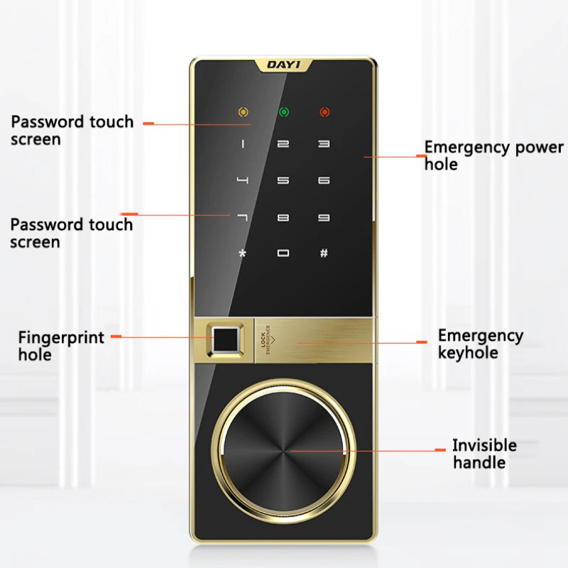 Electronic Safe Deposit Box Digital Password Fingerprint Safe Box Unlock For Store Money Jewelry Documents