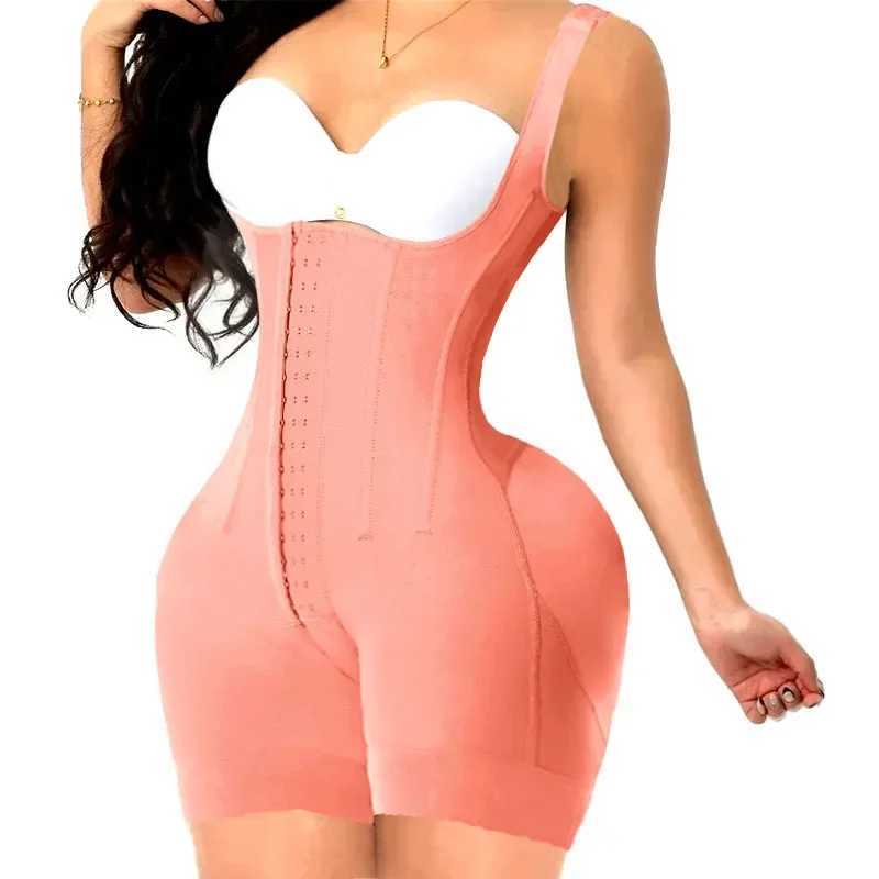 Purple Fajas Colombian Girdle XXS Bodysuits Shapewear Control Panties High Compression Waist Trainer Corset Slimming Body Shaper M250225
