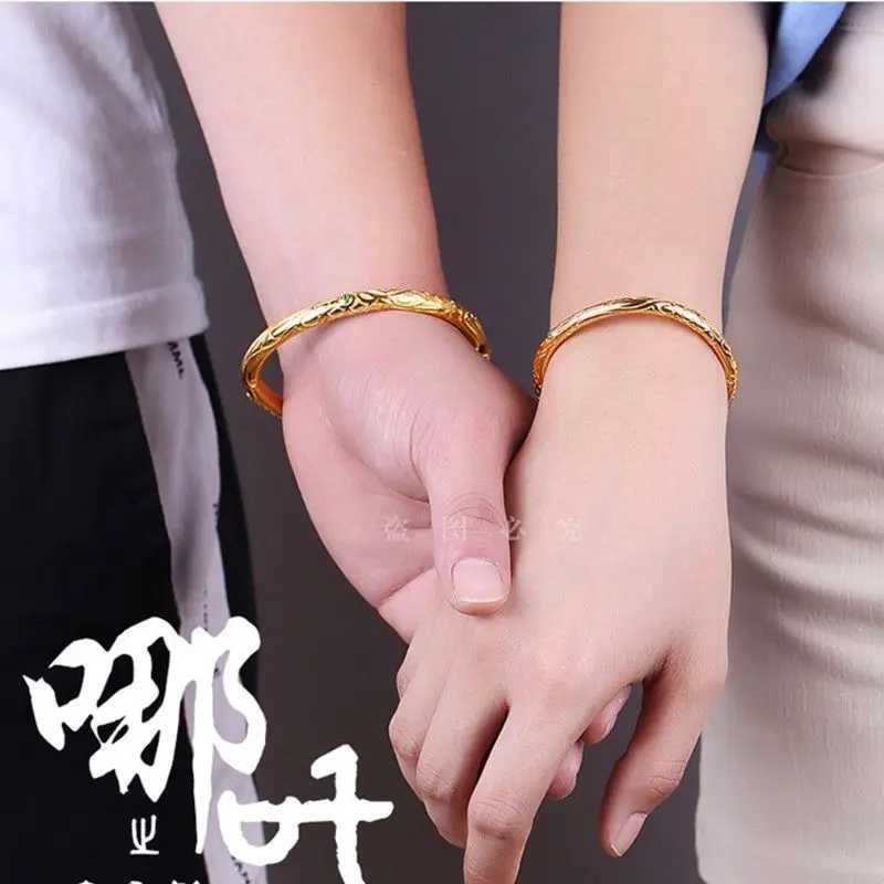 Nezha Demon Child Descends To The World Qiankun Circle Bracelet Anime Movie Peripheral Couples Valentines Day GiftXJ250225