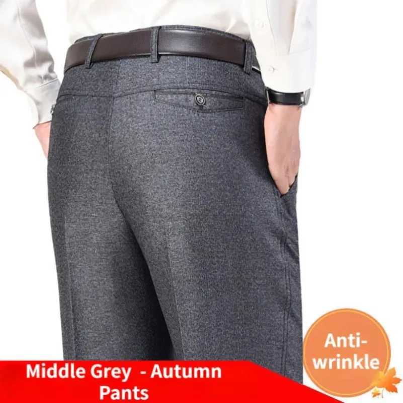 New Mens Autumn Thick Casual Set Pants Classic Business Fashion Stretch Summer Thin Trouser Mens Brand Clothing KOACUS W250225