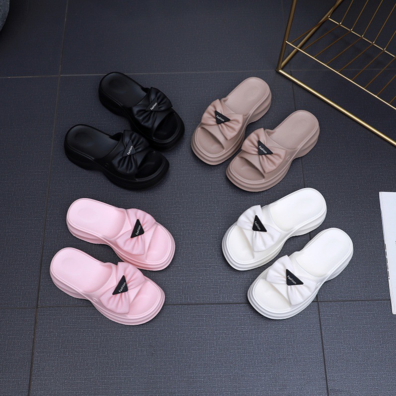 free shipping new Slippers designer sandals womens black Platform printing soft sole ladies sliders shoes Slipper woman outdoor