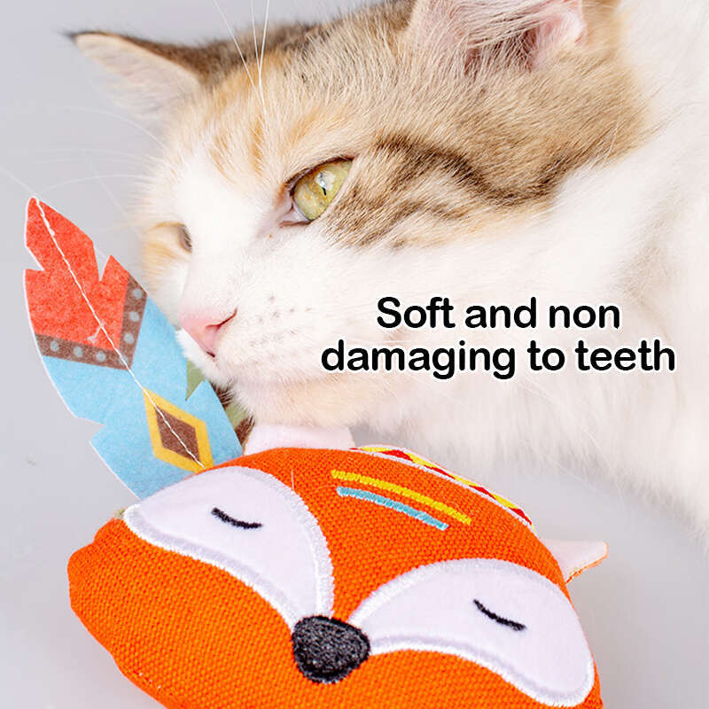 DHpet Jungle Animals, Bite Resistant Caip Toys, Interactive Cat Kicker Toys for Indoor Cats, Promotes Kitten Exercise, 3.5 Inches