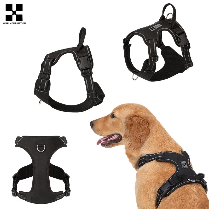 Personalized Dog Harness No Pull Reflective Padded Pet Dog Chest Harness Adjustable for small medium large Dogs Outdoor Walking 250224