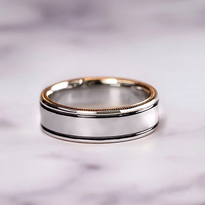 2025 Top Sell 3PCS Wedding Rings Vintage Jewelry 925 Sterling Silver Rose Gold Fill Princess Cut White 5A Cubic Zircon CZ Diamond Party Women Bride Co